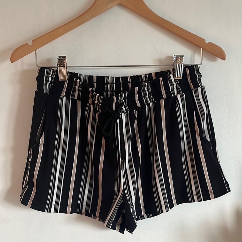 Ardene striped shorts sized medium